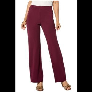 Colleen Lopez Women's Crepe Knit Bootcut Pant Cabaret - Regular